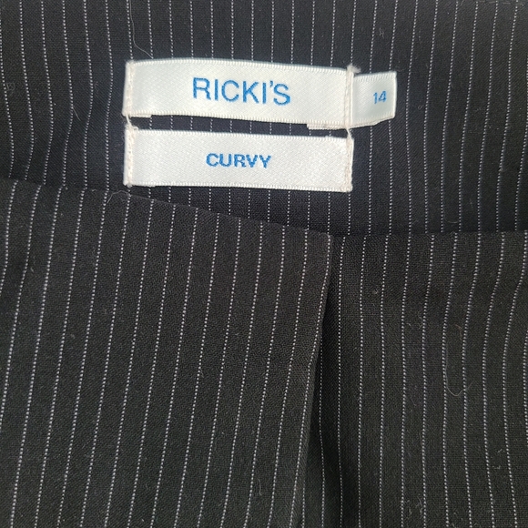 RICKI'S Black Pinstripe Pants - Picture 2 of 5